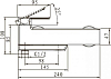 Смеситель KAISER Saga 53022 для ванны с душем