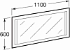 Зеркало для ванной с подсветкой Roca Stratum 856224000