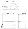 Напольный безободковый унитаз BelBagno Amanda BB051CPR/BB051T, белый, P-trap