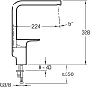 Смеситель для кухни Jacob Delafon Aleo E72360-CP