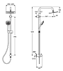 Душевой гарнитур Ideal Standard Idealrain A5834AA хром