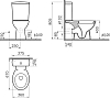 Напольный унитаз-компакт Norm Nord 9845B099-7202, с микролифтом