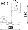 Дозатор для жидкого мыла Boheme Chiaro 10515, золото