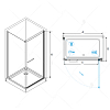 Душевой уголок RGW Passage 41084880-011 стекло прозрачное, профиль хром