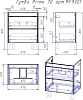 Тумба под раковину Dreja Prime 70 99.9301, белый глянец