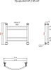 Полотенцесушитель электрический Тругор Приоритет эл ТЭН 2 50*40 (ЛЦ2)