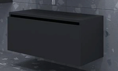 Тумба под раковину Armadi Art Flat 897-080-A mat черный