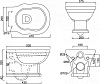 Подвесной унитаз BelBagno Boheme BB115CH