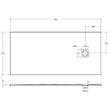 Душевой поддон из искусственного камня BelBagno TRAY-MR-UNO-AH-170/80-35-W 170x80, белый