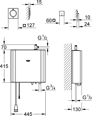 Генератор пара Grohe F-digital Deluxe 27934000