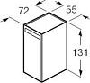 Стакан Roca Rubik 816844024, черный матовый