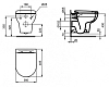 Инсталляция Ideal Standard Prosys 2.0, без кнопки, R046367 с унитазом Ideal Standard Exacto RX002602 Rimless безободковый c сиденьем микролифт, R002601, комплект