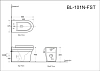 Приставной унитаз Aquanet Nova-F BL-101N-FST (203340) Rimless, с крышкой-сиденьем Soft Close - Slimseat BL-005, безободковый