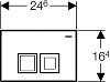 Кнопка смыва Geberit Delta 50 115.135.11.1, белый