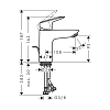 Смеситель для раковины Hansgrohe Logis 71102670 черный