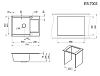Кухонная мойка Granula ES-7003 7003, Турмалин черный