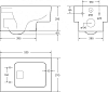 Подвесной унитаз Cezares Cadro CZR-4823-CHR безободковый, белый