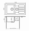 Кухонная мойка Tolero TG-920k черная черный