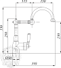 Смеситель для кухонной мойки Migliore Ermitage ML.CUC-7085.BI.RA, медь