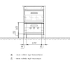 Тумба под раковину Comforty Тулуза 00-00016585 бежевый, белый