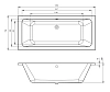 Акриловая ванна C-Bath Fortuna CBQ017001 белый