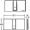 Кнопка смыва Viega Visign for Style 14 654689 белая