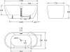 Акриловая ванна BelBagno 150х75 BB70-1500