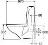 Подвесной унитаз Gustavsberg Nordic 2320 с бачком