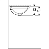 Раковина 39 см Geberit VariForm 500.746.01.2. белый