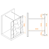 Душевая перегородка RGW WA-052B 35105210-14 профиль черный, стекло прозрачное