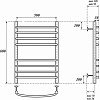 Полотенцесушитель электрический Point PN05156SE П8 500x600 левый/правый, хром