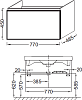 Тумба под раковину 65 см Jacob Delafon Odeon Up EB890-E19