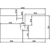 Раковина накладная Diwo Moduo 63571/00-00001236/С17826 белый