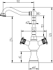 Смеситель для кухонной мойки ZorG Antic A 3004K-BR двухрычажный бронза
