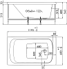 Акриловая ванна 1ACReal Gamma Щ0000028714 белый