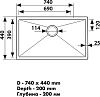 Мойка кухонная Kaiser KSM-7444, сталь