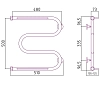 Полотенцесушитель водяной Сунержа М-образный 00-4008-5050 хром