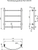 Полотенцесушитель электрический Тругор Пэк сп 5 60х40 32 мм