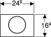 Кнопка смыва Geberit Sigma 10 115.787.SN.5, сталь