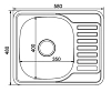 Кухонная мойка Mixline 528192 хром