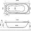 Акриловая ванна Excellent Sekwana 150x70