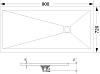 Поддон для душа RGW Stone Tray ST-097G 72х90 с сифоном