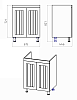 Тумба под раковину Misty Спарта П-Спа-06065-01-01 белый