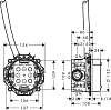 Скрытая часть электронного смесителя Axor Uno 16182180