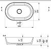 Раковина накладная Marmite 0535 C 600 C 36 черный