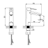 Смеситель для раковины Lemark Atlantiss LM3237C хром