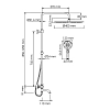 Душевая система WasserKRAFT серия A A188.117.127.010.CH Thermo хром