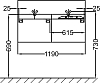 Тумба для комплекта 120 см Jacob Delafon Terrace EB1188-M49-M49 белый матовый