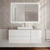 Тумба под раковину Kerama Marazzi Plaza Modern 120 PLB.M.120.3\WHT подвесная Белая глянцевая