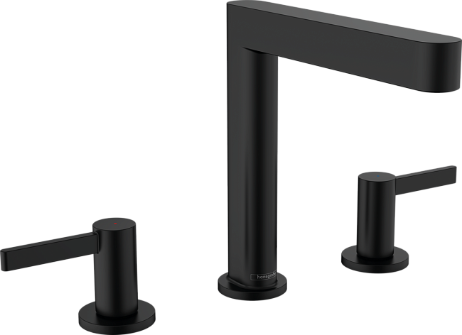 Смеситель для раковины Hansgrohe Finoris 76034670, матовый чёрный